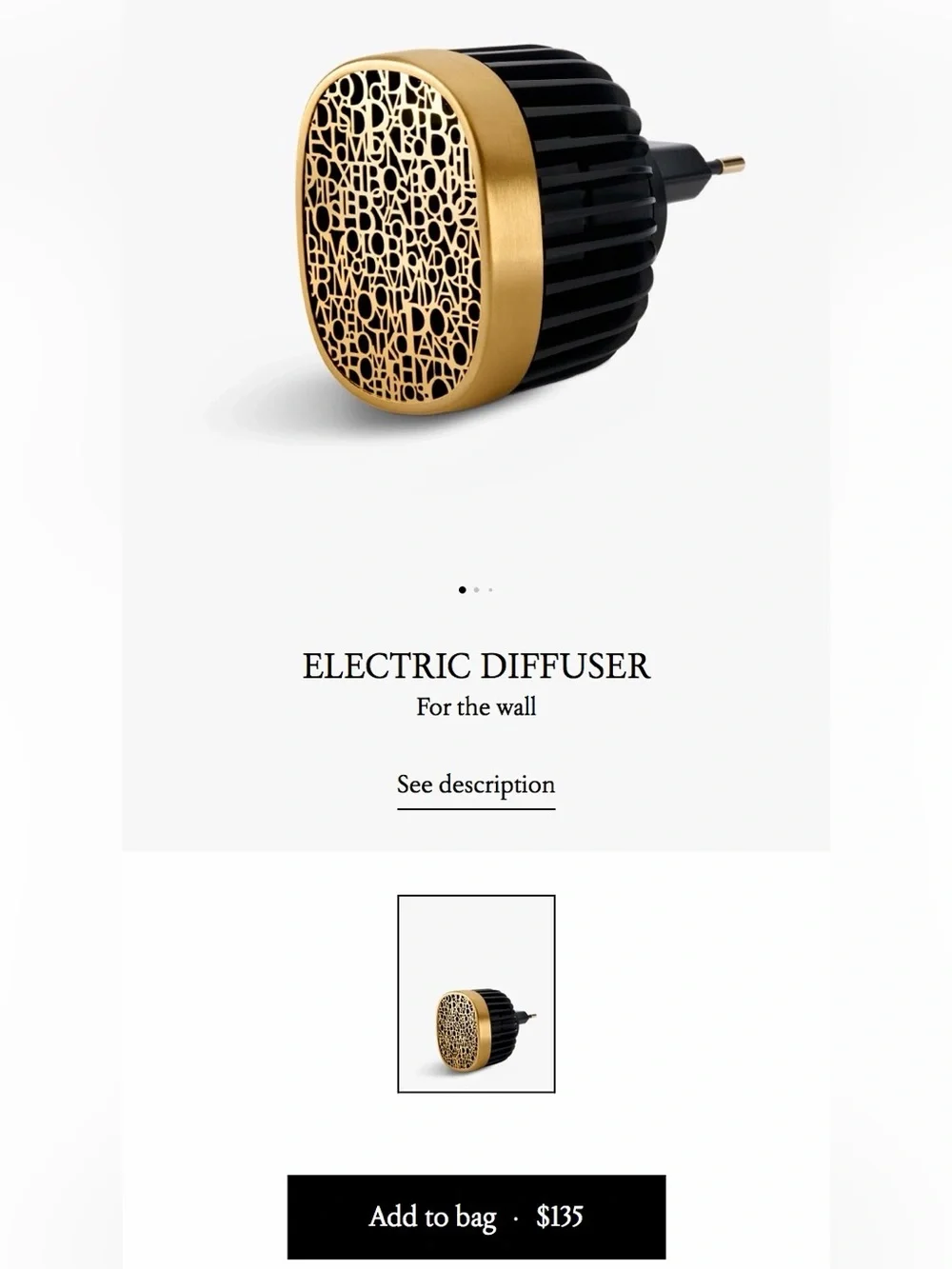 Diptyque Electric Diffuser Wall Plug In + 34 Blvd Saint Germain Insert
